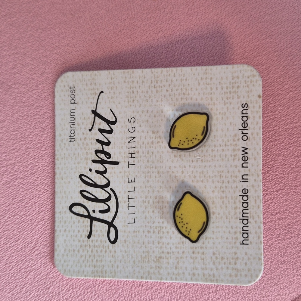 Lilliput lemon earrings